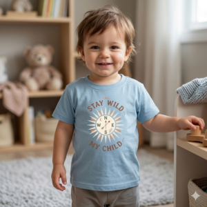 stay wild my child kids t shirt