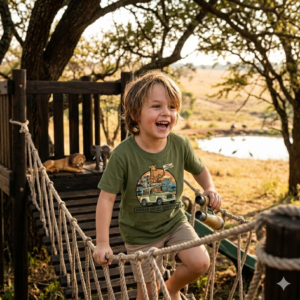 african safari adventure kids t shirt
