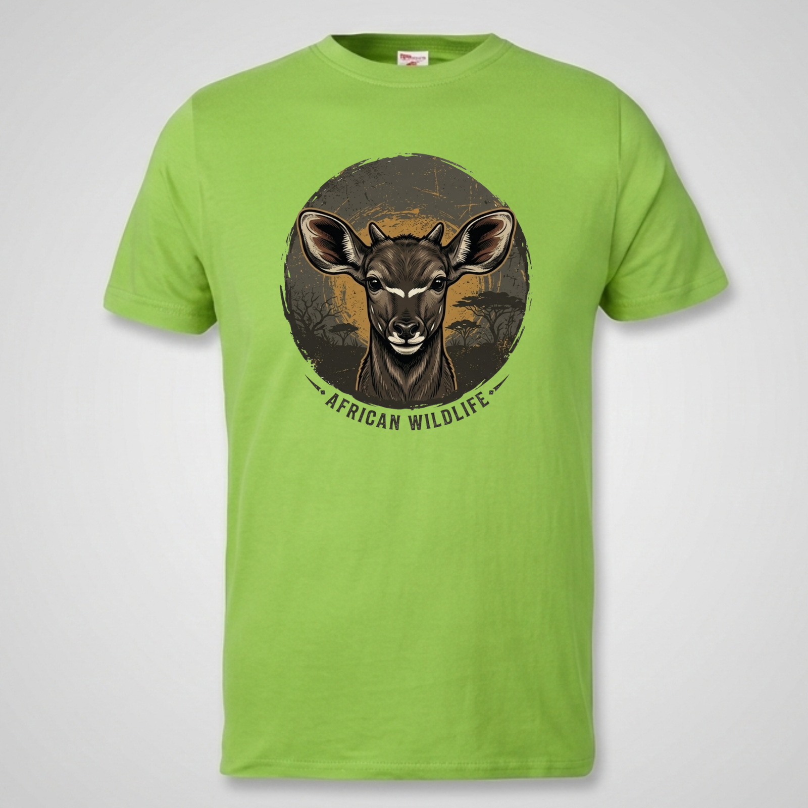 african wildlife kudu graphic t shirt | kids safari cotton tee african wildlife kudu graphic t shirt | kids safari cotton tee