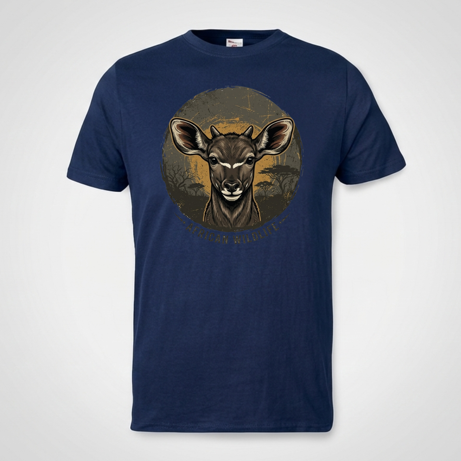 african wildlife kudu graphic t shirt | kids safari cotton tee african wildlife kudu graphic t shirt | kids safari cotton tee