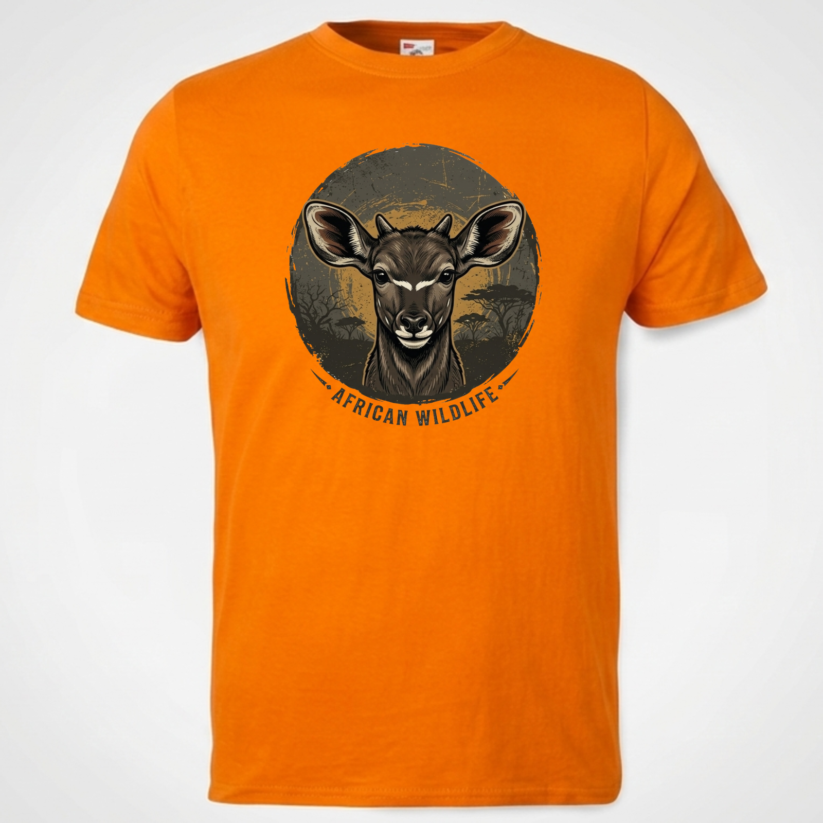 african wildlife kudu graphic t shirt | kids safari cotton tee african wildlife kudu graphic t shirt | kids safari cotton tee