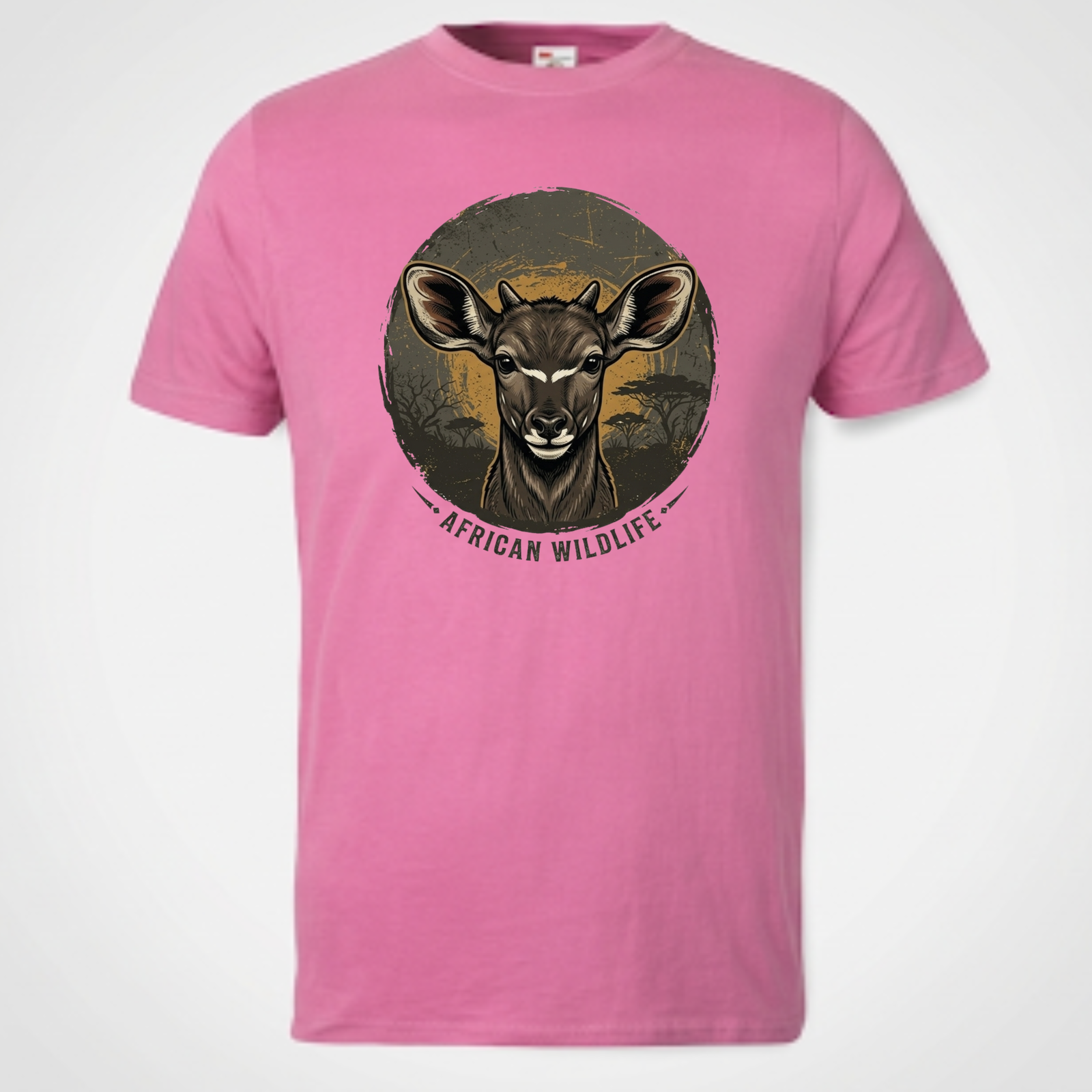 african wildlife kudu graphic t shirt | kids safari cotton tee african wildlife kudu graphic t shirt | kids safari cotton tee