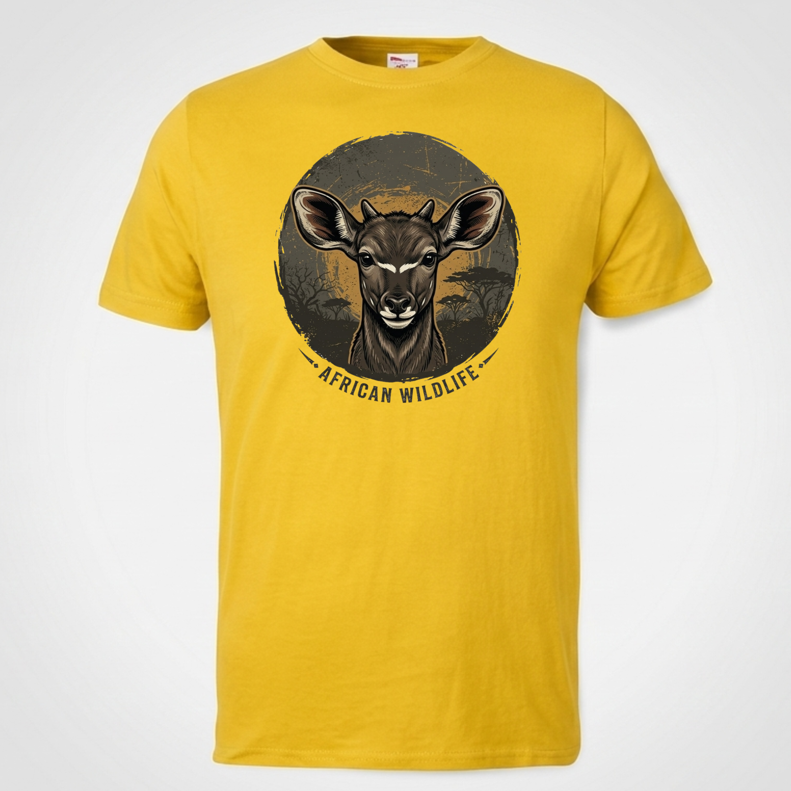 african wildlife kudu graphic t shirt | kids safari cotton tee african wildlife kudu graphic t shirt | kids safari cotton tee